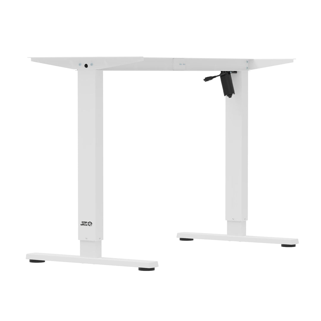 Ergo Office električni stol s podesivom visinom, maksimalna visina 1160 mm, maksimalna težina 80 kg, bez stajaće/sjedeće radne površine, bijela, ER-400 W