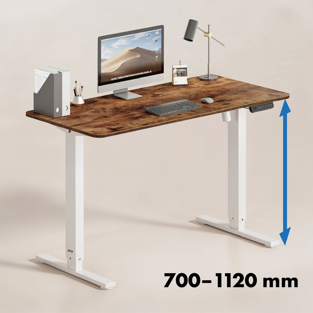Ergo Office električni stol s podesivom visinom, maksimalna visina 1160 mm, maksimalna težina 80 kg, bez stajaće/sjedeće radne površine, bijela, ER-400 W
