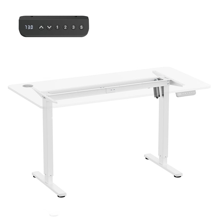 Ergo Office električni stol s podesivom visinom, maksimalna visina 1160 mm, maksimalna težina 80 kg, bez stajaće/sjedeće radne površine, bijela, ER-400 W