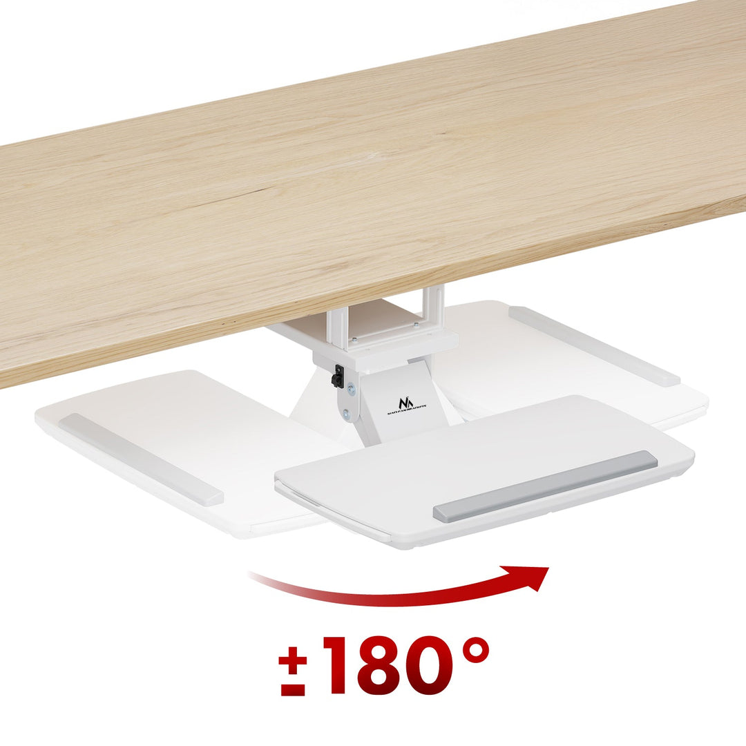 Maclean držač tipkovnice ispod stola, podesiv, max. 5 kg, bijeli, MC-156 W
