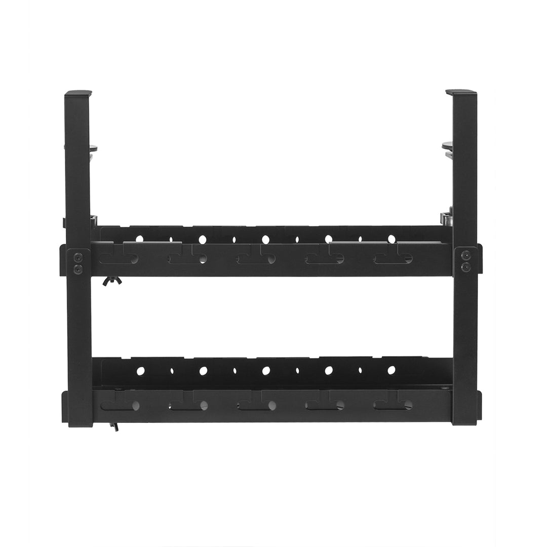 Maclean organizator kabela ispod stola, maksimalno opterećenje 5 kg, maksimalna duljina 728 mm, 2 razine, crna, MC-102 B
