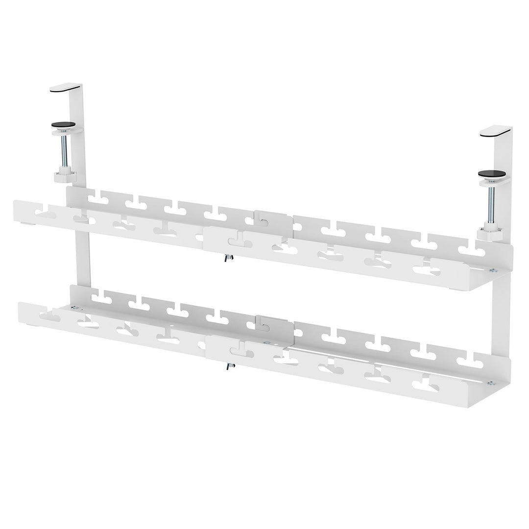 Maclean organizator kabela ispod stola, maksimalno opterećenje 5 kg, maksimalna duljina 728 mm, 2 razine, bijela, MC-102 W