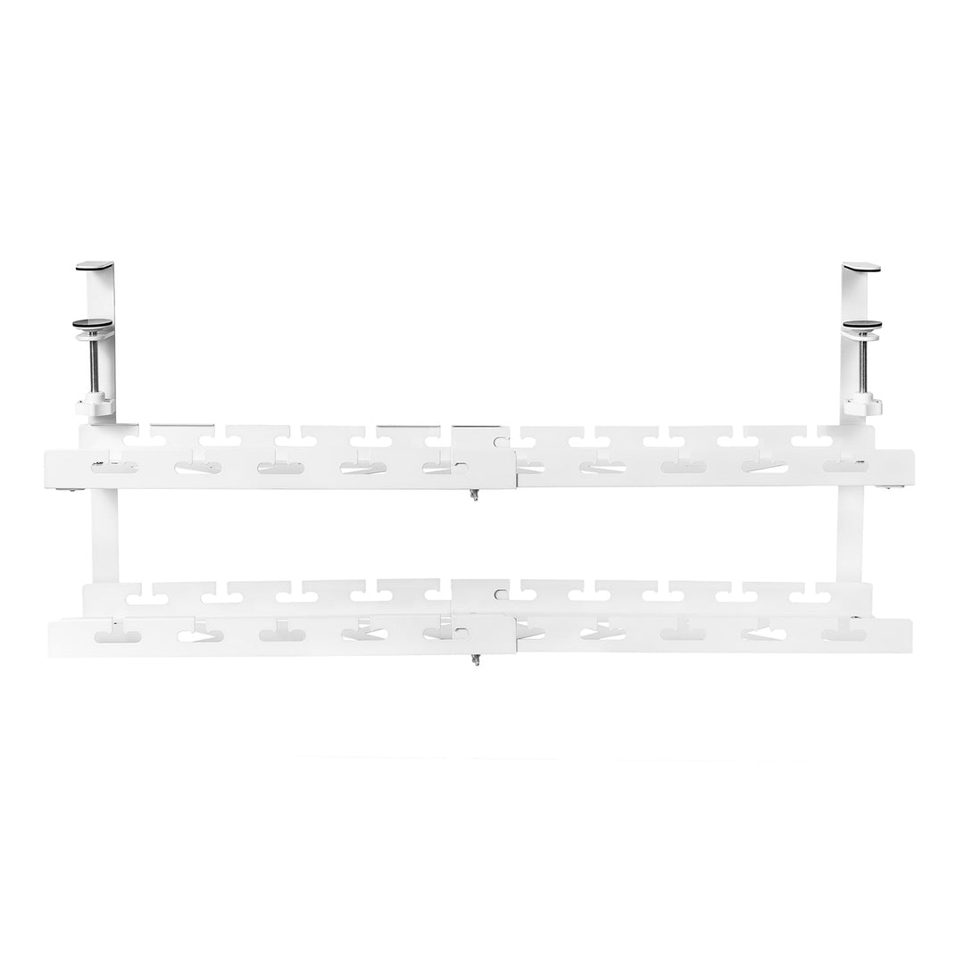 Maclean organizator kabela ispod stola, maksimalno opterećenje 5 kg, maksimalna duljina 728 mm, 2 razine, bijela, MC-102 W