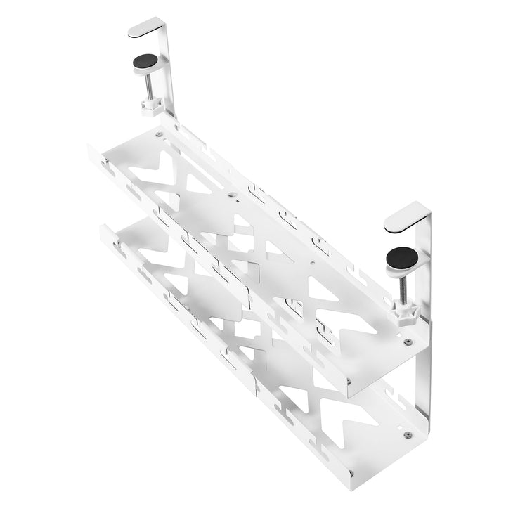 Maclean organizator kabela ispod stola, maksimalno opterećenje 5 kg, maksimalna duljina 728 mm, 2 razine, bijela, MC-102 W