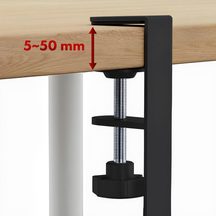 Maclean organizator kabela ispod stola, maksimalno opterećenje 5 kg, maksimalna duljina 728 mm, crna, MC-103 B
