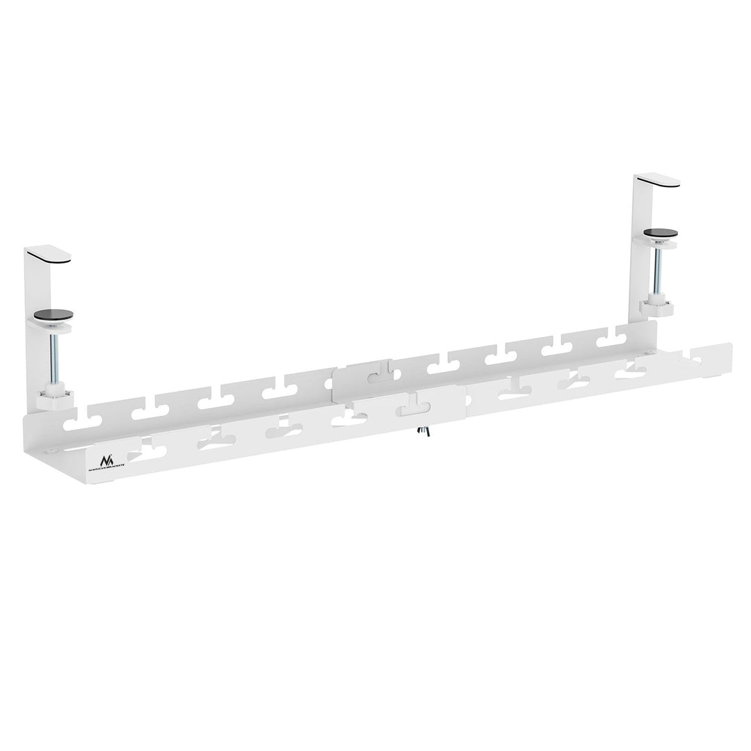 Maclean organizator kabela ispod stola, maksimalno opterećenje 5 kg, maksimalna duljina 728 mm, bijela, MC-103 W