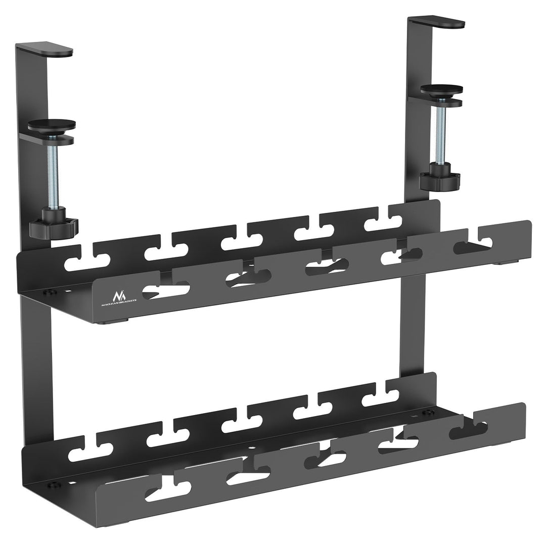 Maclean organizator kabela ispod stola, maksimalno opterećenje 5 kg, 2 razine, crna, MC-104 B