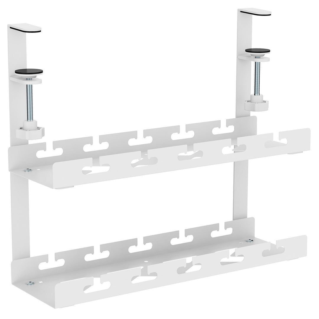Maclean organizator kabela ispod stola, maksimalno opterećenje 5 kg, 2 razine, bijeli, MC-104 W