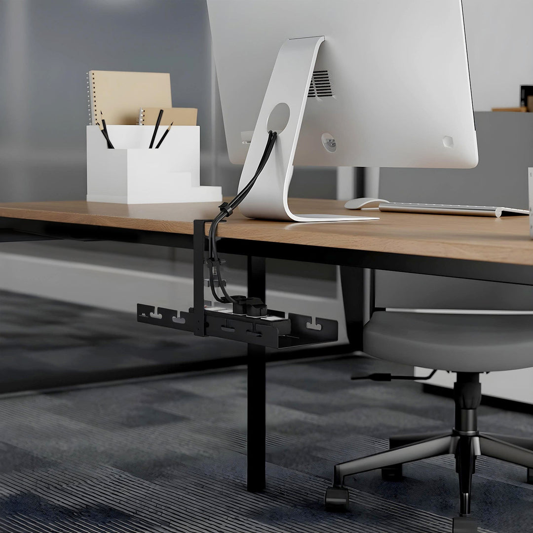 Maclean organizator kabela ispod stola, maksimalno opterećenje 5 kg, crni, MC-105 B