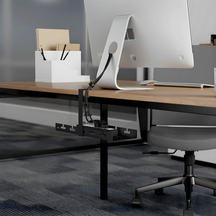 Maclean organizator kabela ispod stola, maksimalno opterećenje 5 kg, crni, MC-105 B