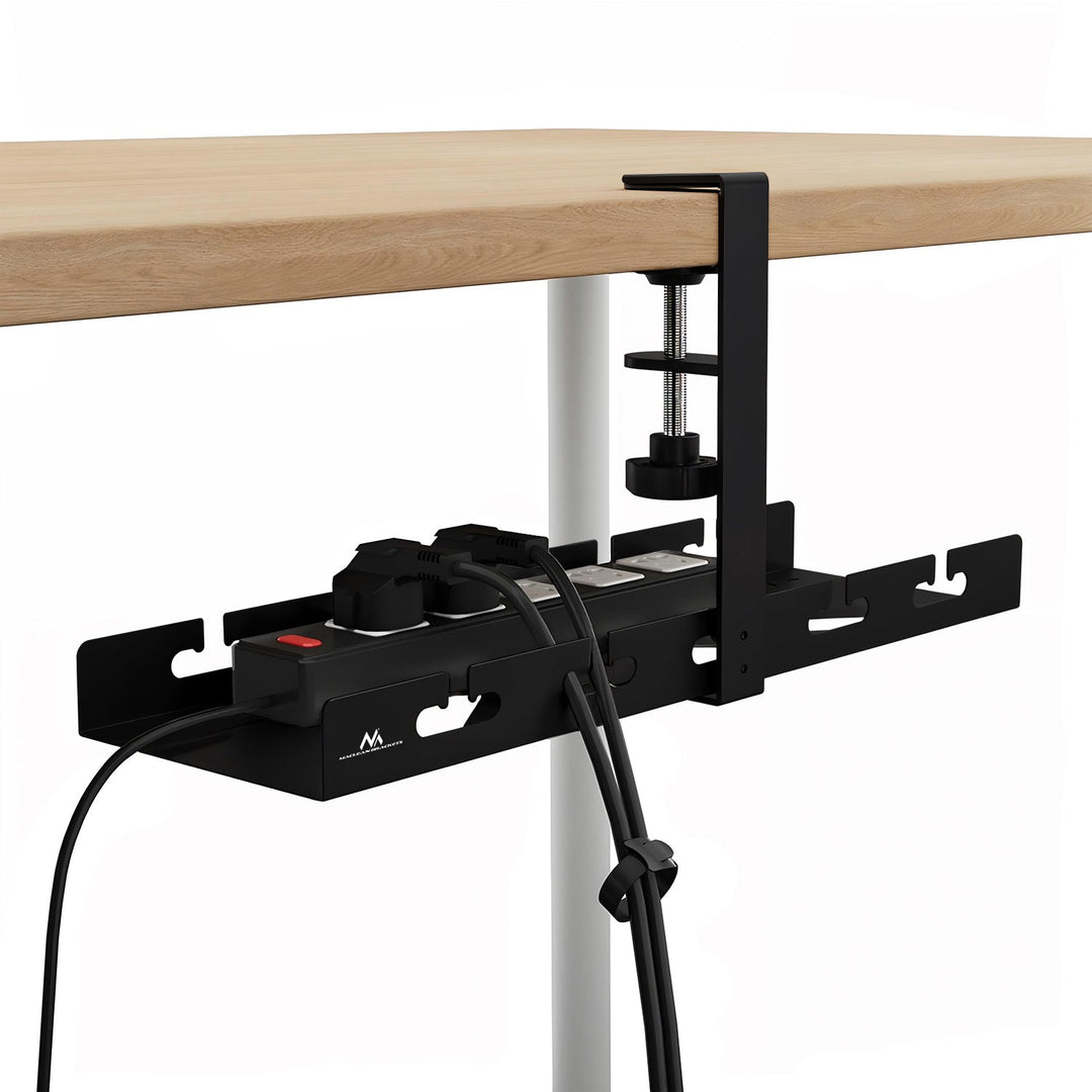 Maclean organizator kabela ispod stola, maksimalno opterećenje 5 kg, crni, MC-105 B