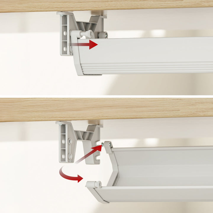 Organizator kabela ispod stola/produžni kabel Maclean, maksimalno opterećenje 5 kg, bijeli, MC-106 W
