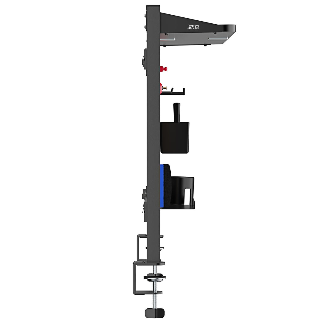 Ergo uredski pregradni organizator za stol, maksimalno opterećenje 10 kg, bijela i plutena ploča, širina 1250 mm, crna, ER-300 B