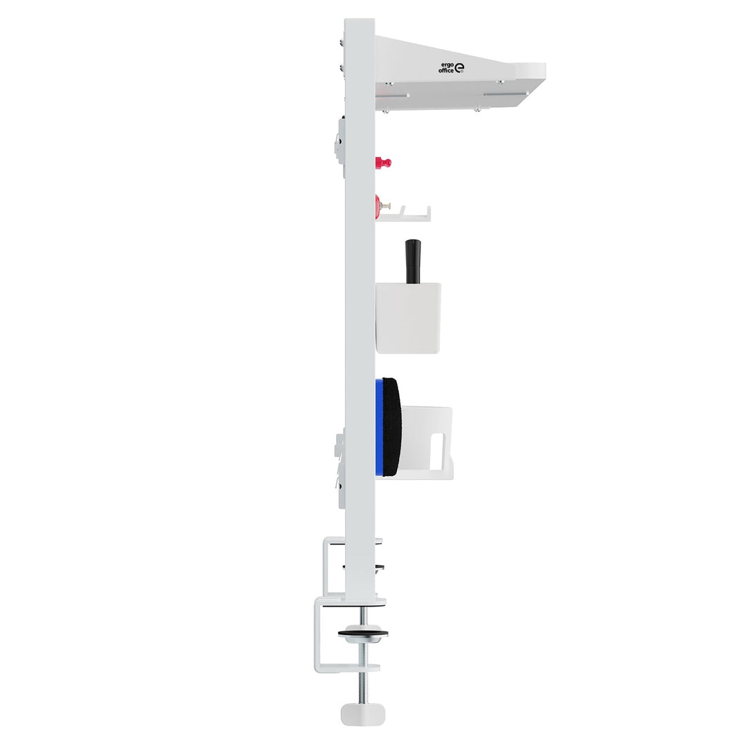 Ergo uredski pregradni organizator za stol, maksimalno opterećenje 10 kg, bijela i plutena ploča, širina 1250 mm, bijela, ER-300 W