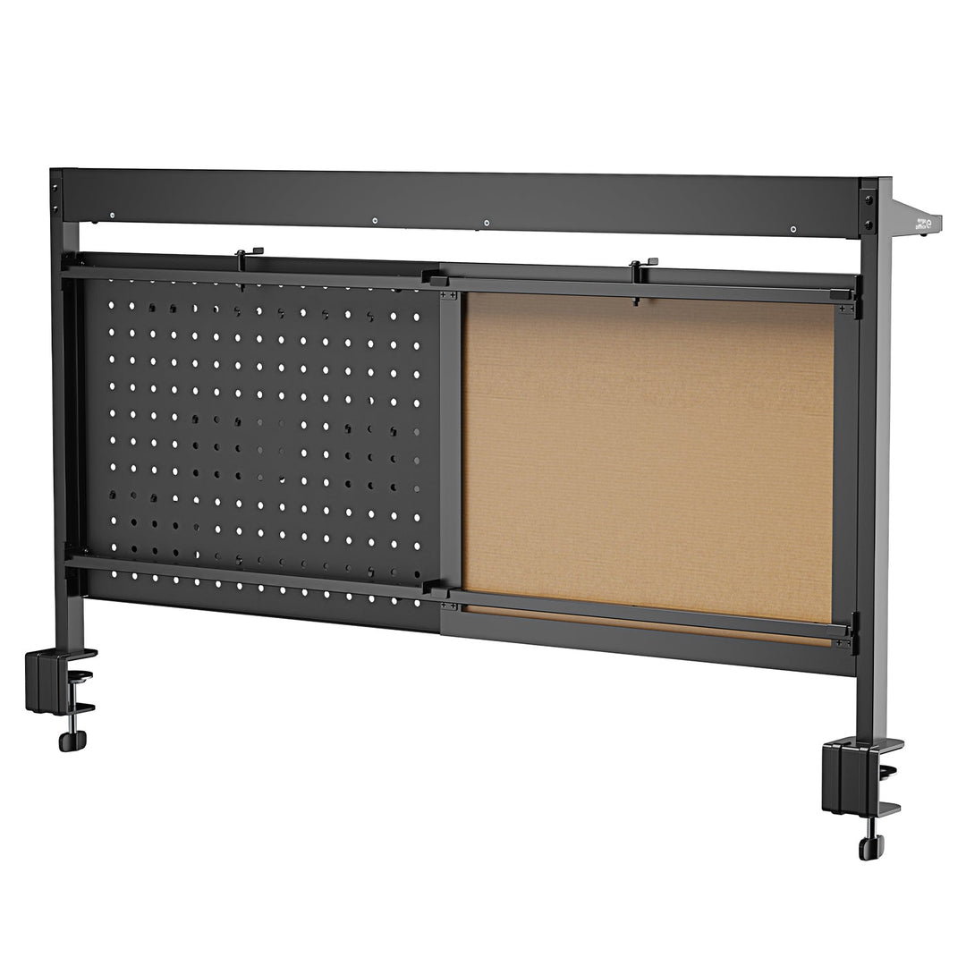 Ergo uredski pregradni organizator za stol, maksimalno opterećenje 10 kg, bijela ploča, širina 1116 mm, crna, ER-301 B