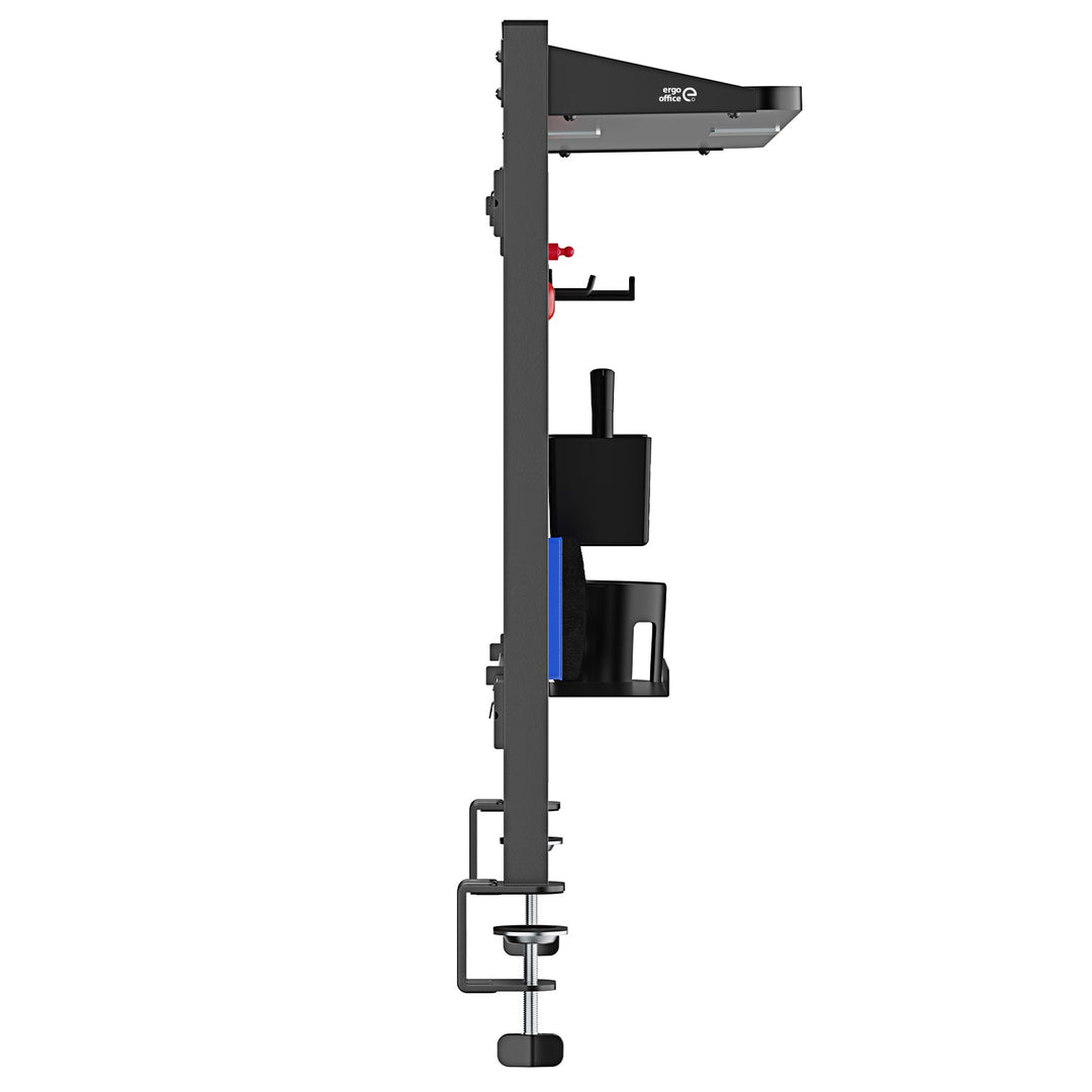 Ergo uredski pregradni organizator za stol, maksimalno opterećenje 10 kg, bijela ploča, širina 1116 mm, crna, ER-301 B
