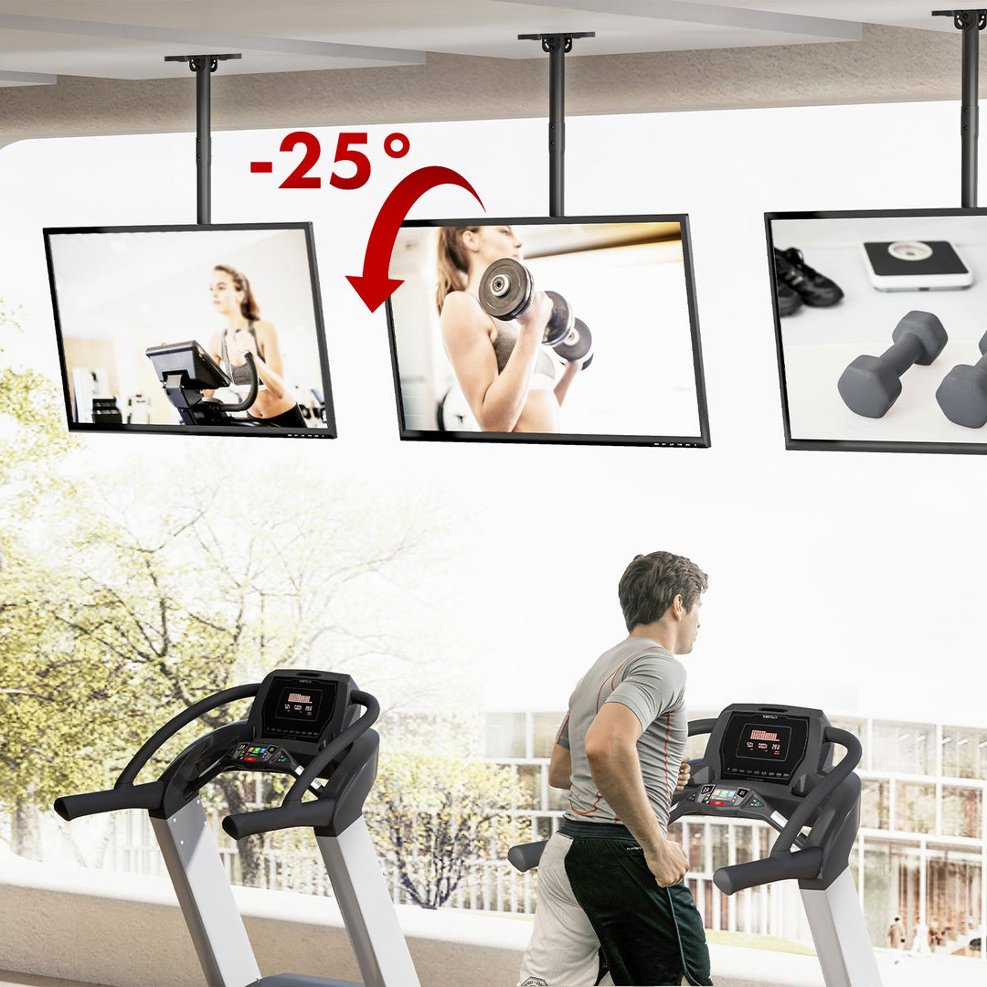 Maclean stropni nosač za TV, maksimalno opterećenje 60 kg, 43–86", maksimalna VESA 600×400, MC-112 B
