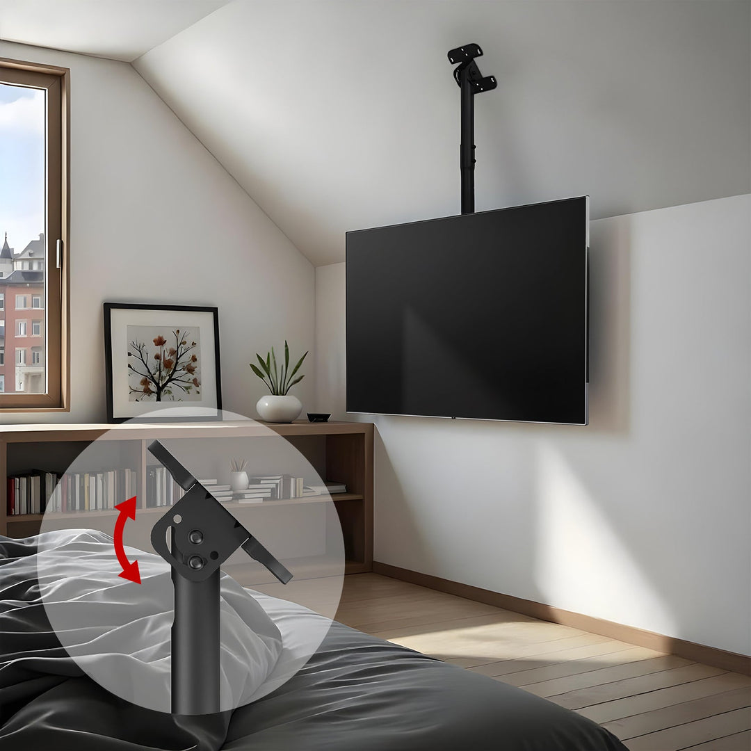 Maclean stropni nosač za TV, maksimalno opterećenje 60 kg, 43–86", maksimalna VESA 600×400, MC-112 B