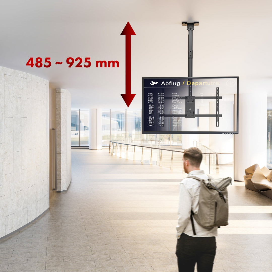 Maclean stropni nosač za TV, maksimalno opterećenje 60 kg, 43–86", maksimalna VESA 600×400, MC-112 B