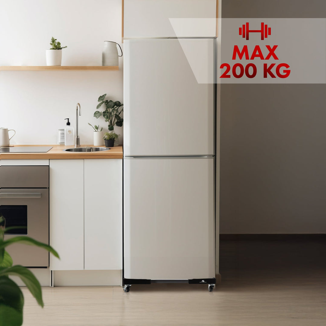 Maclean mobilna baza za perilicu rublja, blokada kotača, širina 500–700 mm, univerzalna, do 200 kg, MC-118 B