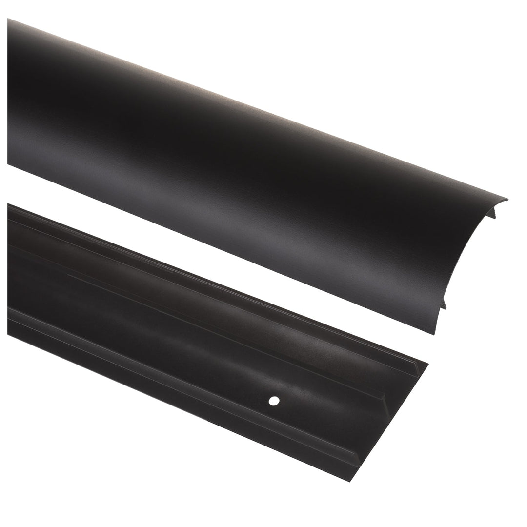 Maclean aluminijska traka za pokrivanje kabela, 62x20x750 mm, crna, MC-814 B