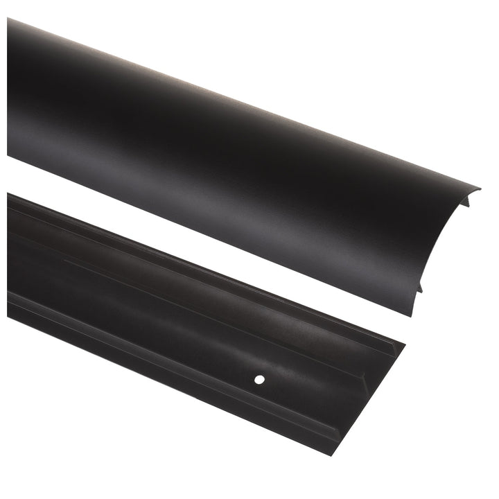 Maclean aluminijska traka za pokrivanje kabela, 62x20x750 mm, crna, MC-814 B