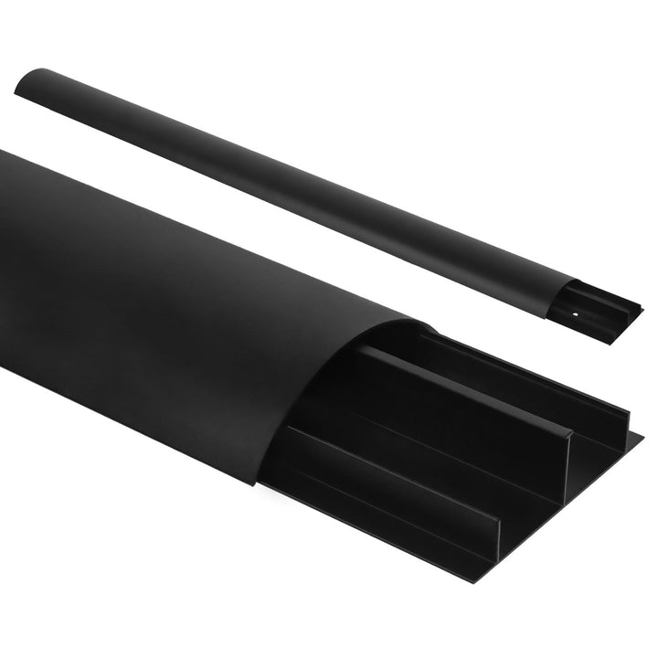 Maclean aluminijska traka za pokrivanje kabela, 62x20x750 mm, crna, MC-814 B