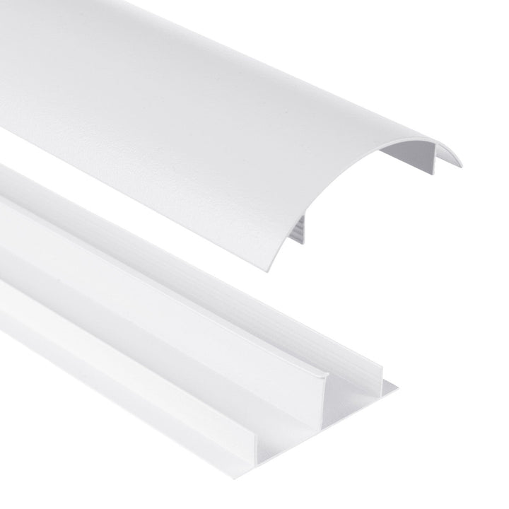 Maclean aluminijska pokrovna traka za kabele, 62x20x750 mm, bijela, MC-814 W