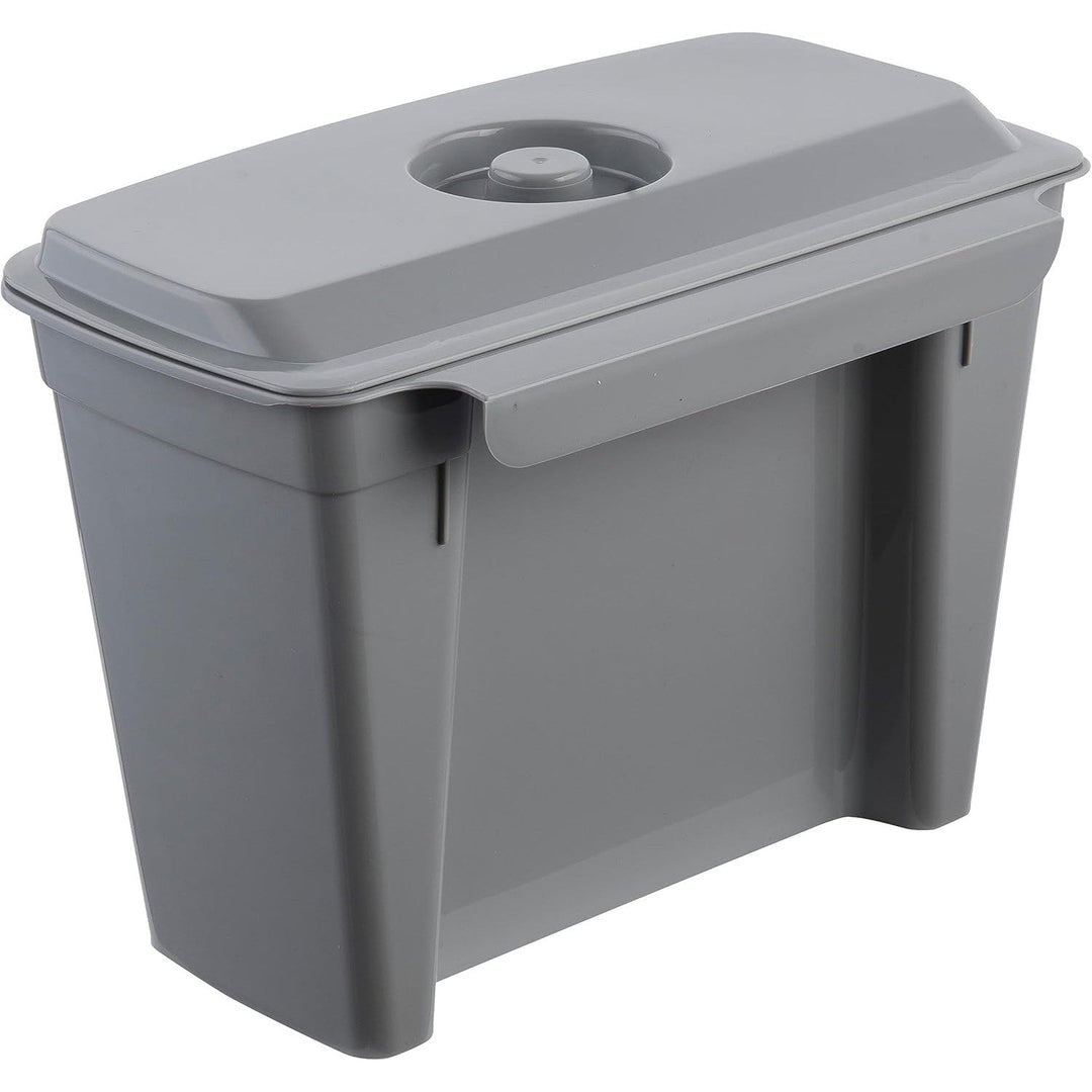 Keeeper kanta za smeće, viseća, s poklopcem, 4 l, siva, Milano