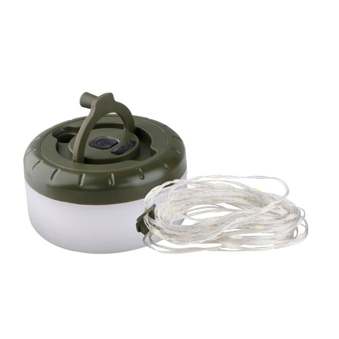 LTC svjetlosna girlanda namotana u kasetu, 8 m, SMD 30, 5 W, 500 lm, 3000 K, 1800 mAh baterija, USB-C, IP54