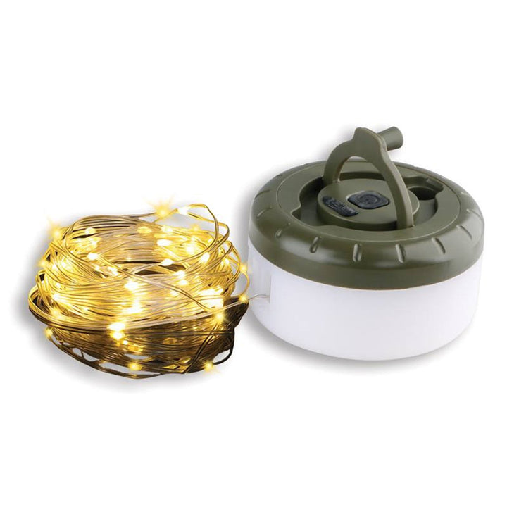 LTC svjetlosna girlanda namotana u kasetu, 8 m, SMD 30, 5 W, 500 lm, 3000 K, 1800 mAh baterija, USB-C, IP54
