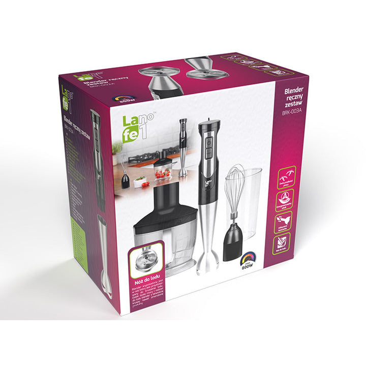Lafe ručni blender, 800 W, 600 ml mjerač, Turbo funkcija, BRK-003A