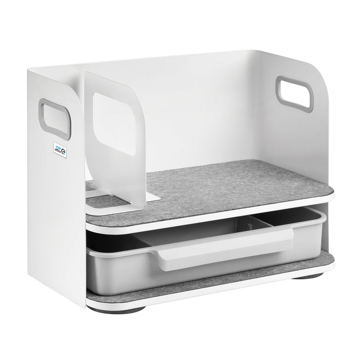 Ergo uredski organizator za stol s ladicom, bijeli, max. 10 kg, ER-440 + ER-442 organizator za dodatke ispod stola