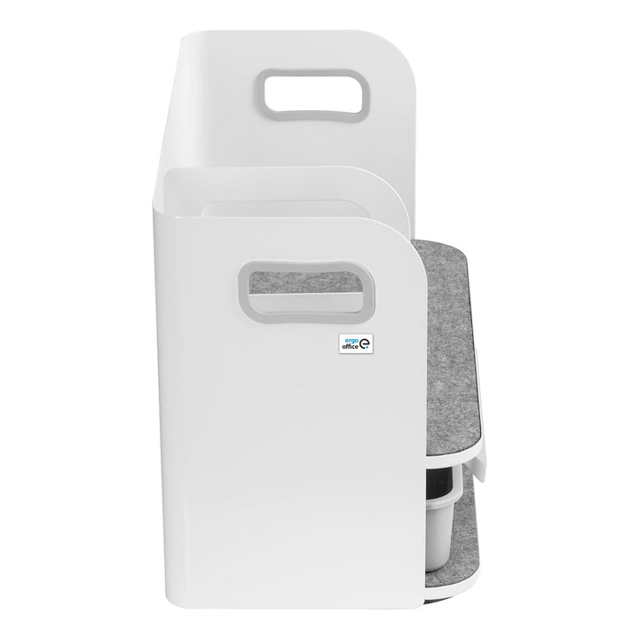 Ergo uredski organizator za stol s ladicom, bijeli, max. 10 kg, ER-440 + ER-442 organizator za dodatke ispod stola