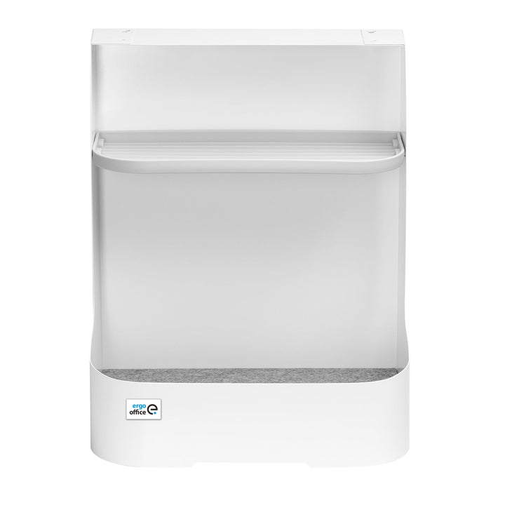 Ergo organizator za stol u uredu s ladicom i bežičnim punjačem, bijeli, max. 10 kg, ER-441 + organizator ispod stola za uredski pribor do 5 kg, ER-442