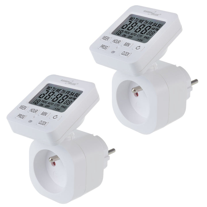 Timer prekidač - GreenBlue digitalni tajmer, maksimalno opterećenje 16 A, IP20, GB605 E, 2 komada