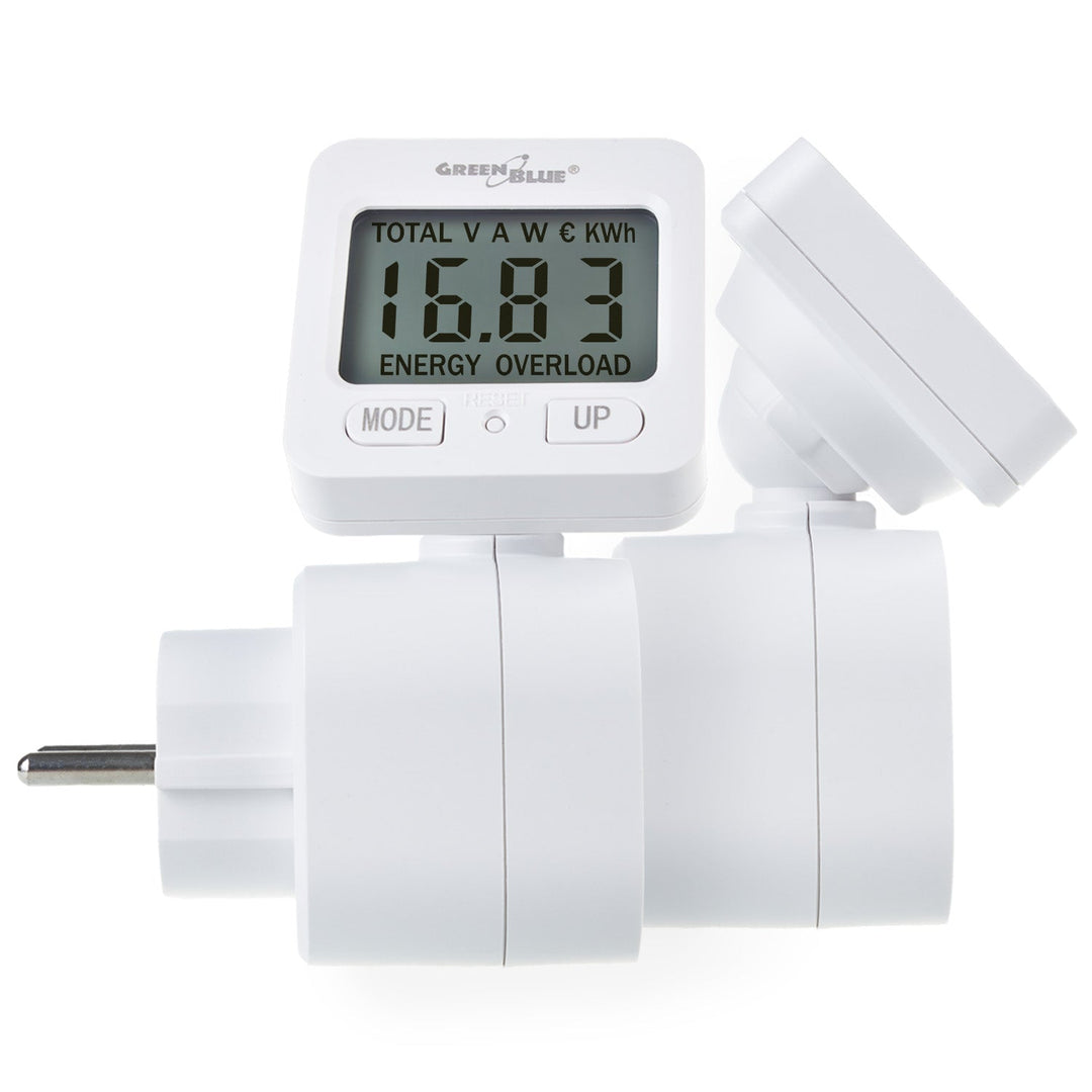 GreenBlue energetski brojilo, vatmetar, 16 A, max. 3680 W, s memorijom, GB615 E, 2 komada