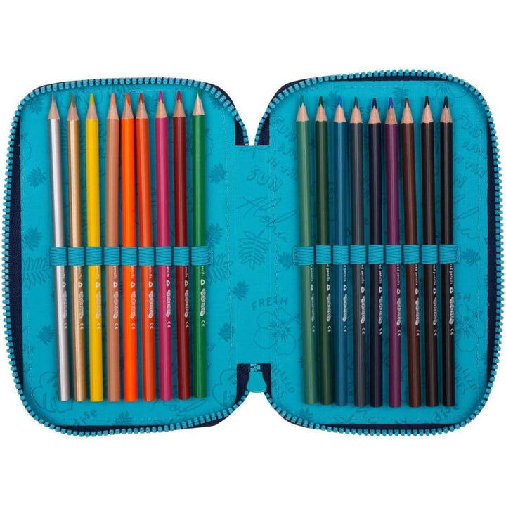 CoolPack trodijelna futrola za olovke s dodacima JUMPER 3 STITCH
