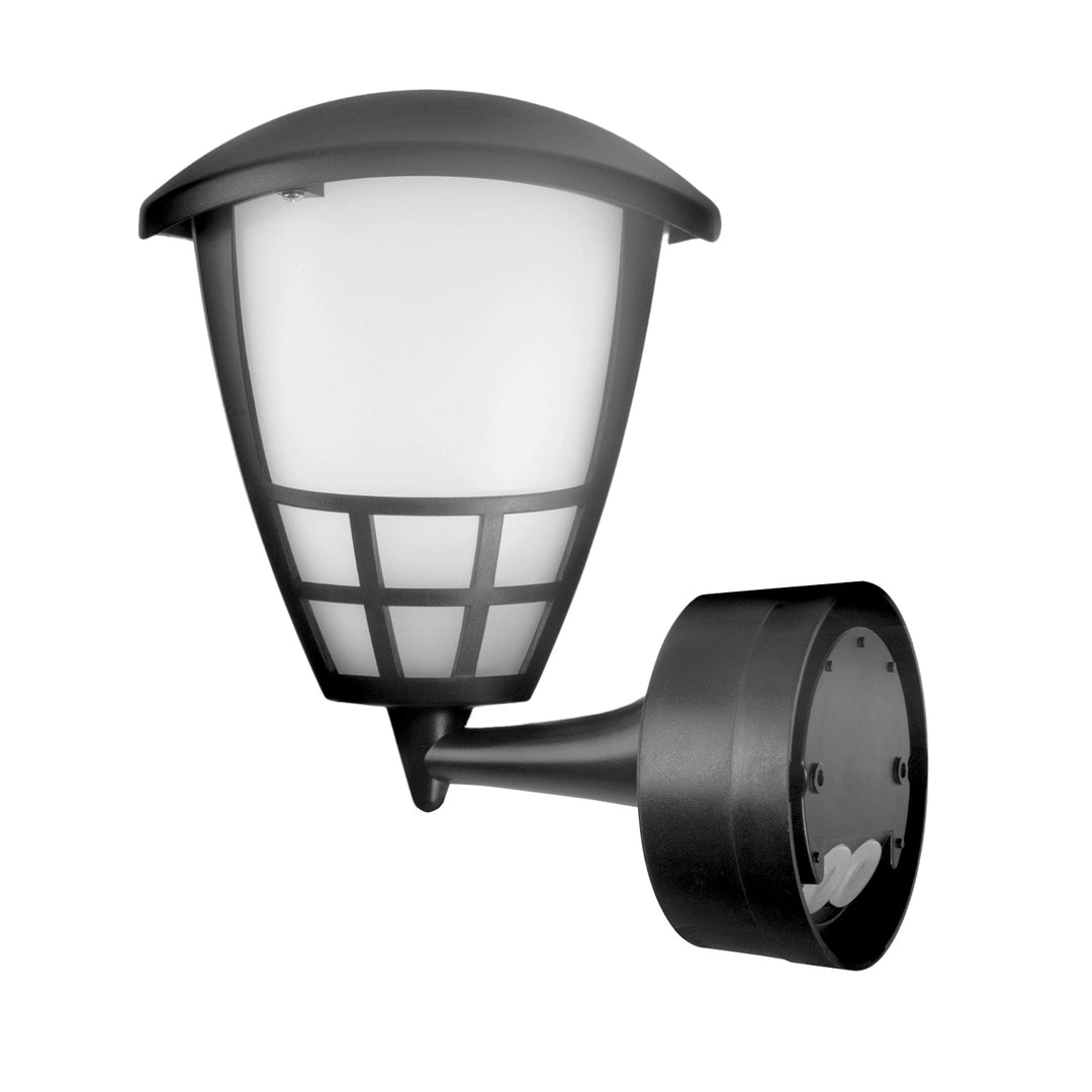 1xE27 zidna lampa s Maclean senzorom, infracrvenim senzorom, maksimalno opterećenje 60 W, IP65, siva boja, MCE518 GR + E27 LED žarulja s filamentom, 11W 230V Maclean Energy MCE280 WW topla bijela 3000K 1500lm retro Edison dekorativna A6