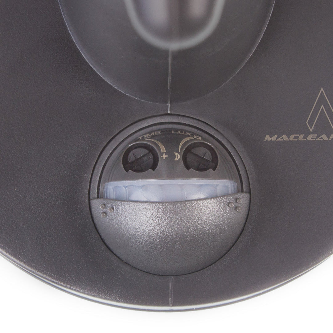 1xE27 zidna lampa s Maclean senzorom, infracrvenim senzorom, maksimalno opterećenje 60 W, IP65, siva boja, MCE518 GR + E27 LED žarulja s filamentom, 11W 230V Maclean Energy MCE280 WW topla bijela 3000K 1500lm retro Edison dekorativna A6