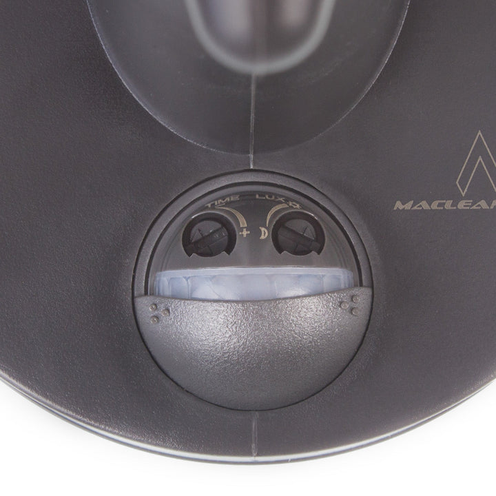 1xE27 zidna lampa s Maclean senzorom, infracrvenim senzorom, maksimalno opterećenje 60 W, IP65, siva boja, MCE518 GR + E27 LED žarulja s filamentom, 11W 230V Maclean Energy MCE280 WW topla bijela 3000K 1500lm retro Edison dekorativna A6