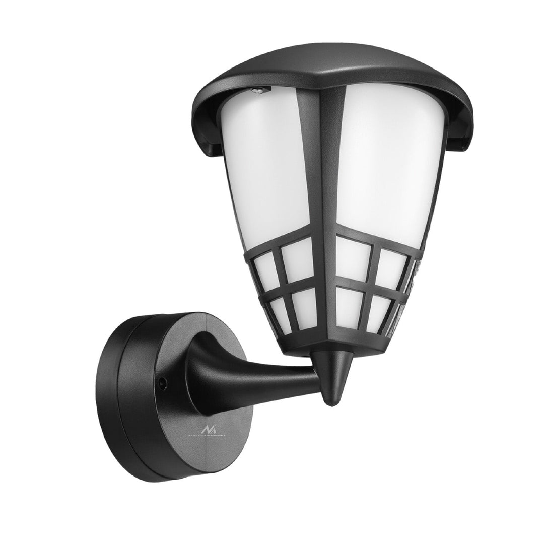 Maclean 1xE27 zidna lampa, maksimalno opterećenje 60 W, IP65, crna boja, MCE519 B + Maclean Energy MCE268 WW topla bijela 3000 K 1055 lm retro Edison dekorativna LED žarulja s filamentom E27, 8 W 230 V