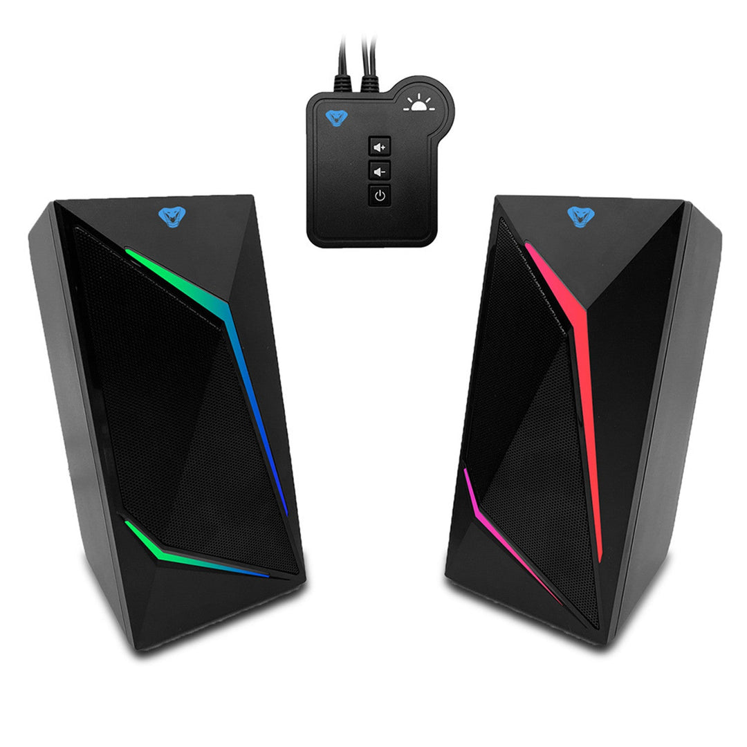 2.0 gaming zvučnici s Bluetoothom, šareno RGB LED pozadinsko osvjetljenje Media-Tech COBRA PRO URION 2.0 MT3172