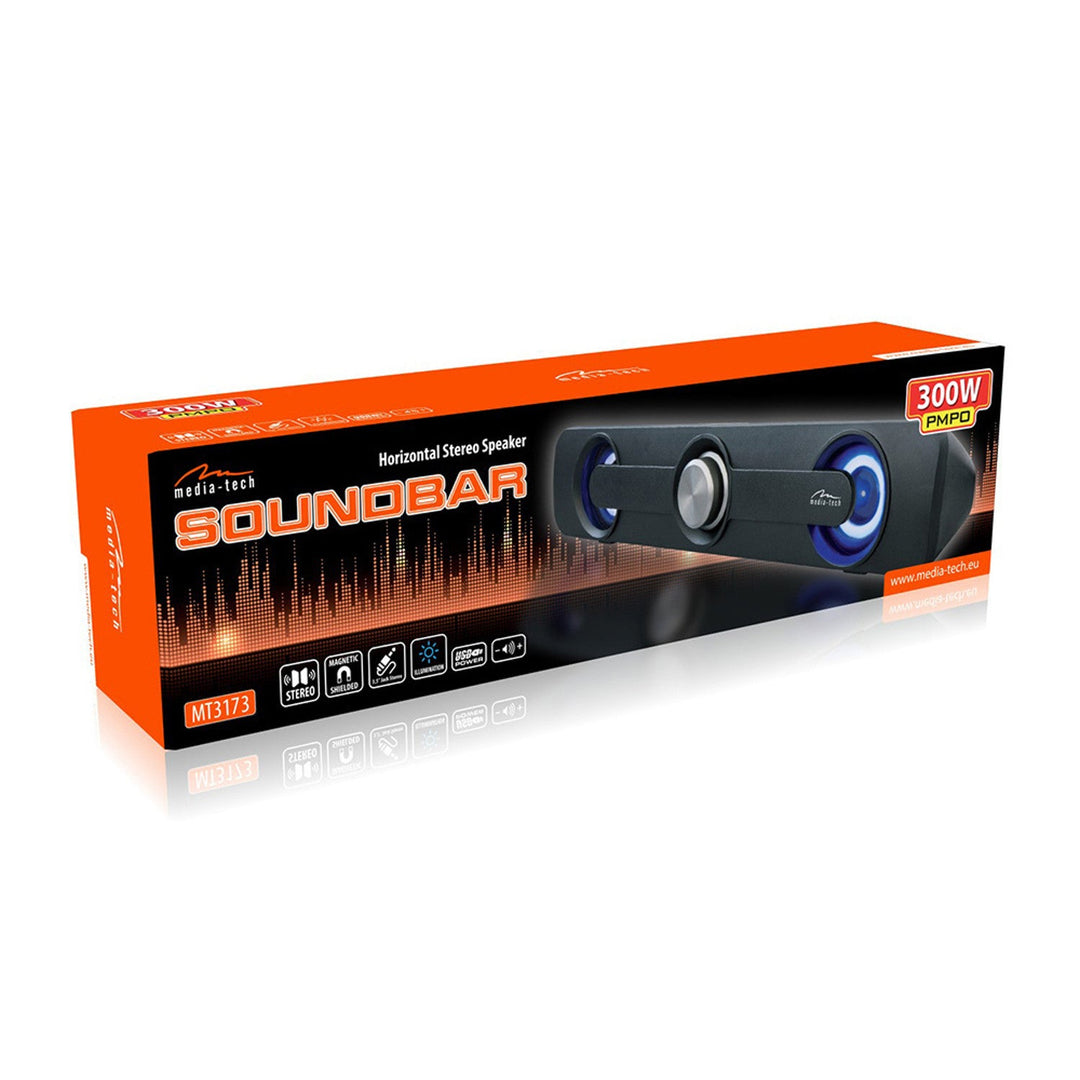 Horizontalni stereo zvučnik za soundbar, PMPO 300 W, RMS 5 W Media-Tech MT3173