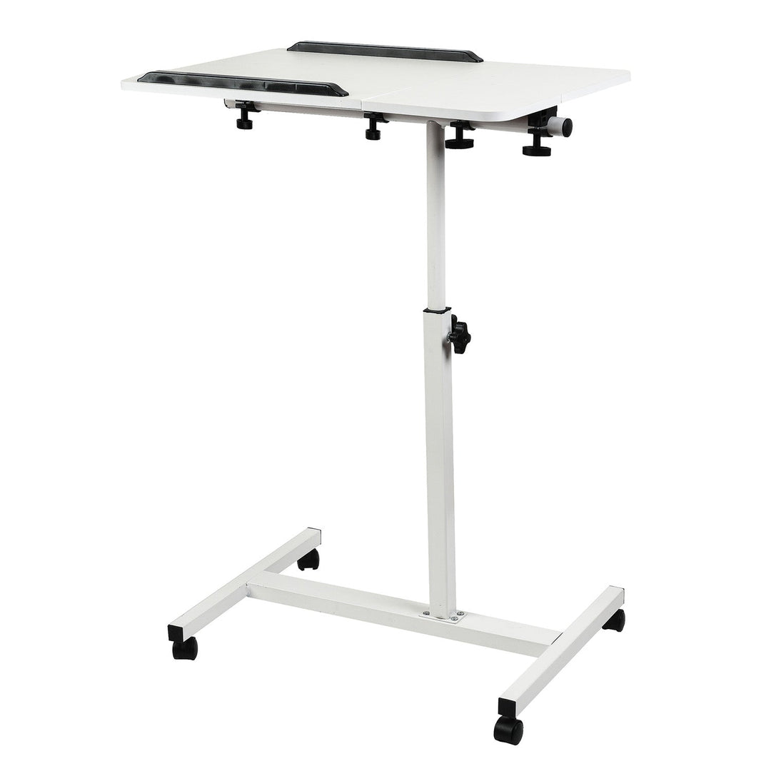 Maclean pokretni stalak za stolno računalo/laptop, bijeli, podesiva visina 59–89 cm, max. 30 kg, MC-121 W