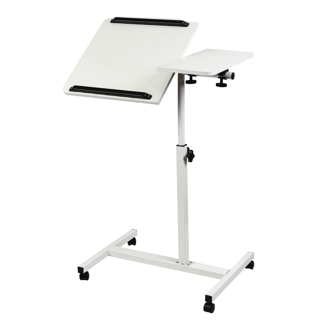 Maclean pokretni stalak za stolno računalo/laptop, bijeli, podesiva visina 59–89 cm, max. 30 kg, MC-121 W