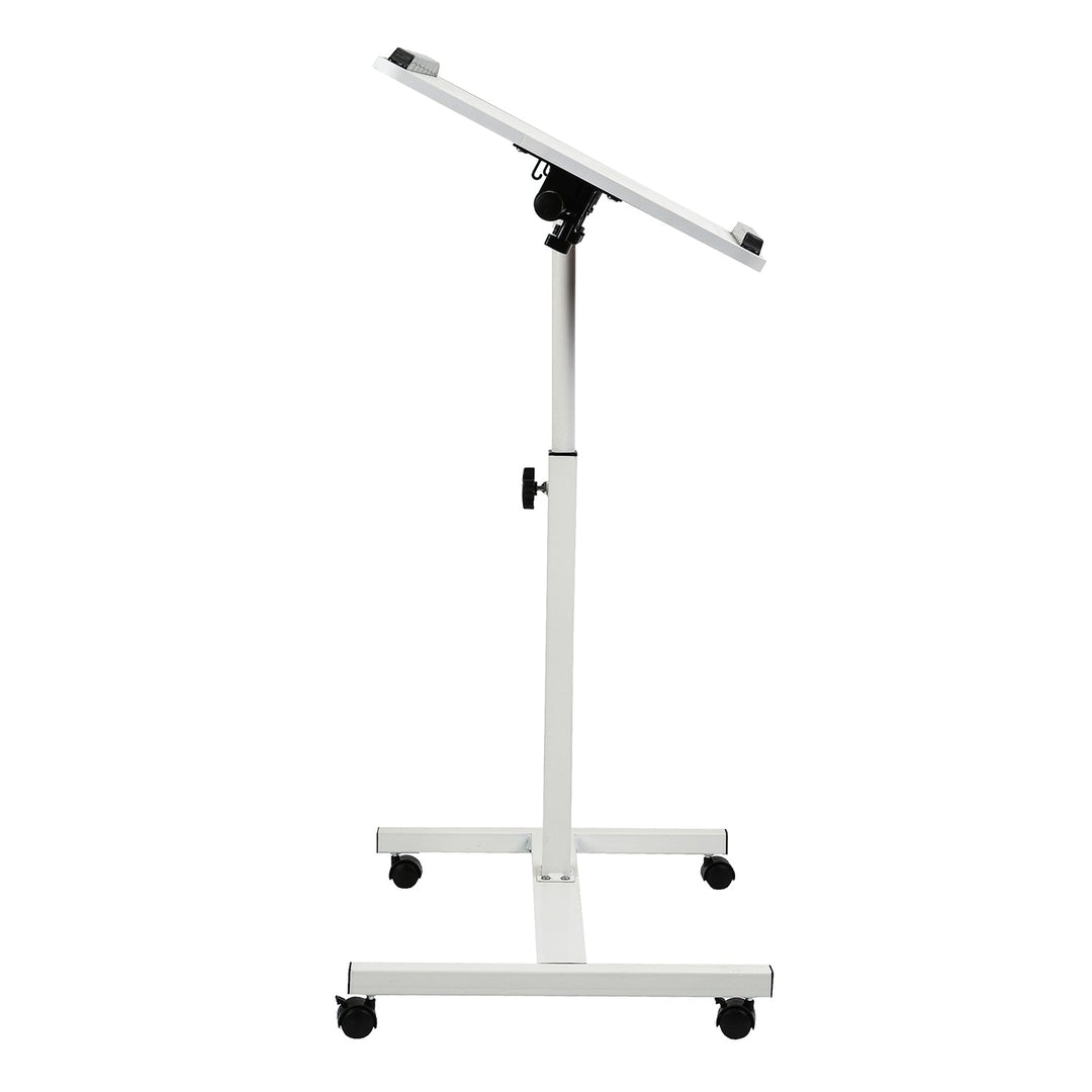 Maclean pokretni stalak za stolno računalo/laptop, bijeli, podesiva visina 59–89 cm, max. 30 kg, MC-121 W