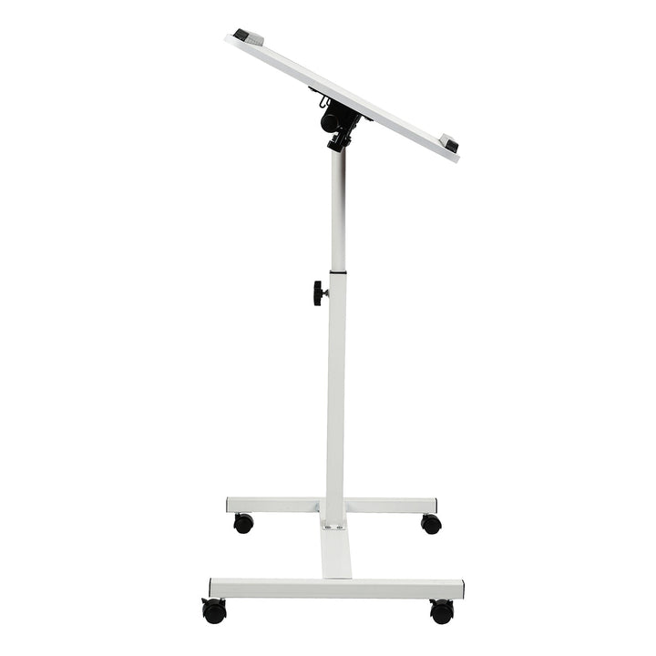 Maclean pokretni stalak za stolno računalo/laptop, bijeli, podesiva visina 59–89 cm, max. 30 kg, MC-121 W