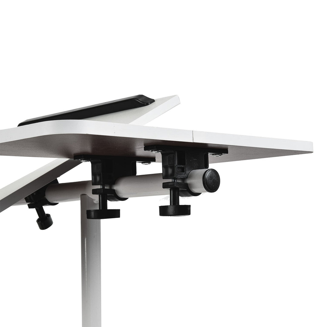 Maclean pokretni stalak za stolno računalo/laptop, bijeli, podesiva visina 59–89 cm, max. 30 kg, MC-121 W