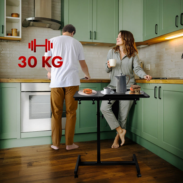 Maclean mobilni stol/stalaž za laptop, crni, podesiva visina 59–89 cm, max. 30 kg, MC-121 B